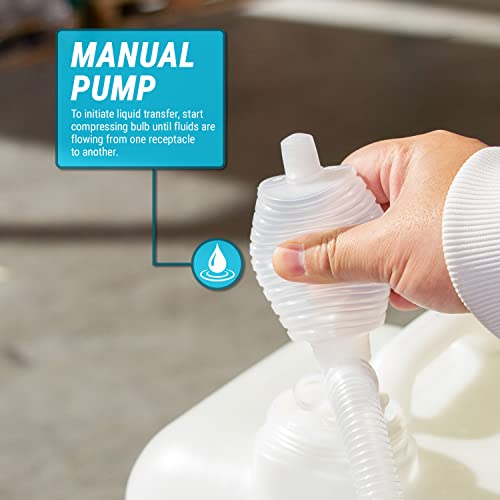 Tera Pump Trcsiphon Acid And Water Based Chemicals Resistant Manual Hand Siphon Pump (Applicable Liquids: Non-Potable Water, Gasoline, Kerosene & Diesel And More Etc.)… #TOP3