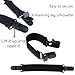Chmmgluy 2 Pcs Boot Straps Adjustable Boot Clip Elastic Pant Leg Straps for Men Women,Black