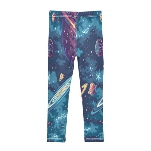Toddler Girls Leggings Printed Yoga Pants Leggings Red Planet Starry Sky for Kids2