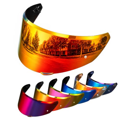 Image of PSLER Helmet Visor for K3 DOT(E2206),Only for S /M /L Size,Deep Red | Only for S /M /L K3 Helmet Size,Impact-Resistant ,UV400 Protection, Motorcycle Tinted Face Shield for K3 DOT(E2206) Replacement