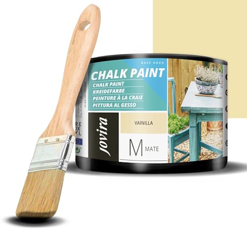 JOVIRA PINTURAS Tiza Chalk Paint al Agua Mate + Pincel especial para madera. Renueva tus