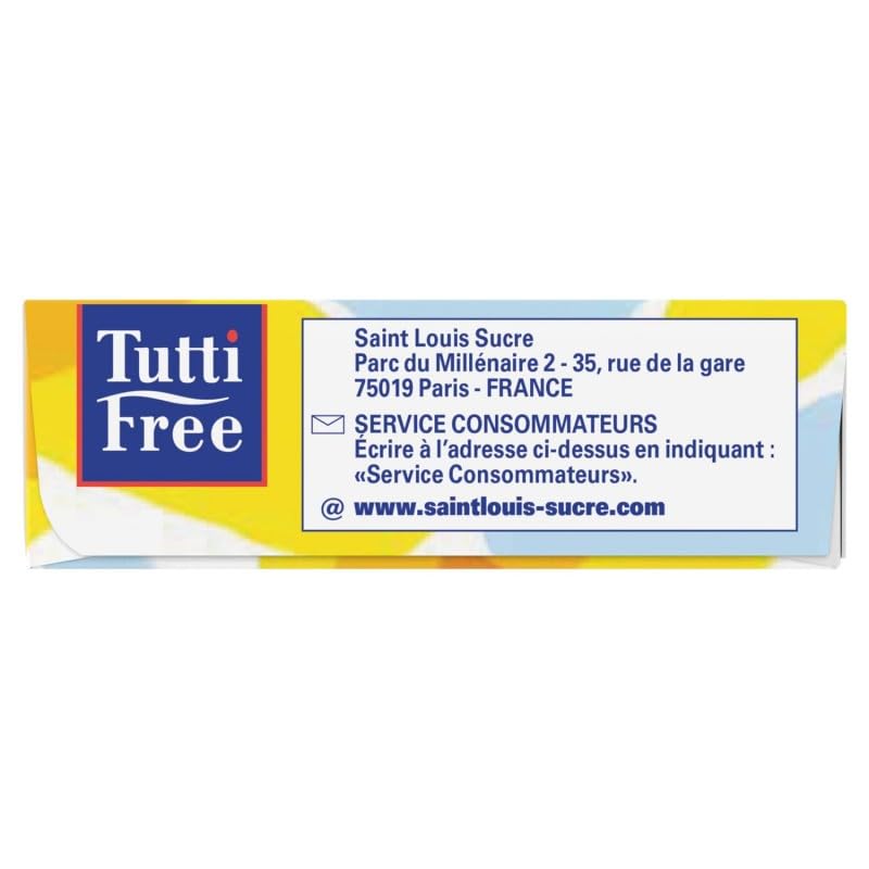 TUTTI FREE - Morceaux de Sucre Blanc Allégé - Format 290g - Idéal pour vos préparations sucrées - Lot De 4