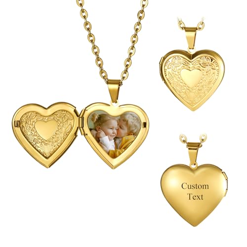 Collier personnalisé photo enveloppe et ailes d'ange, le cadeau idéal pour femme