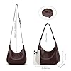 GSenhui Kleine Handtasche Damen Y2K Schultertasche Klein Elegant Hobo Shoulder Bag Women PU Leder Umhängetasche Vintage für Frauen Reisen #5