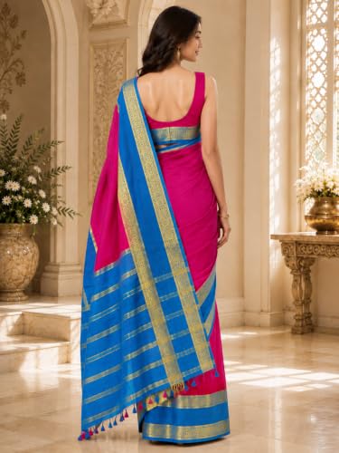 V royal blue royal blue silk saree – image 5