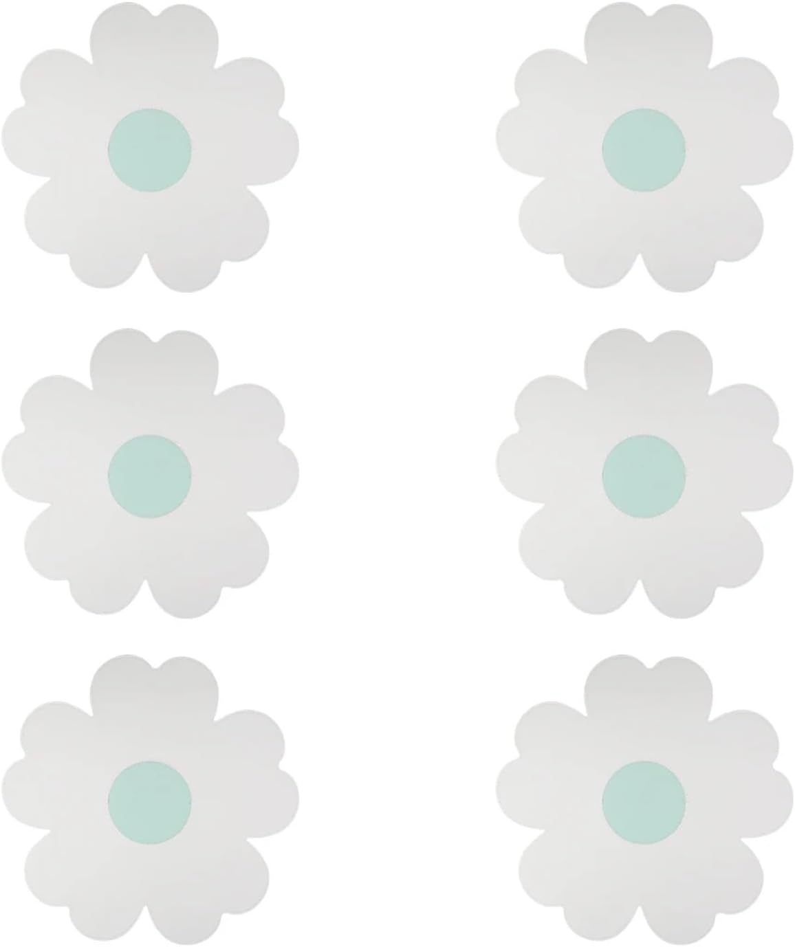 Flower Shape PU Leather Placemats Set Oil-Proof Waterproof for Kitchen Tables Bistro Tables Bars Coffee Shops Hotels(8)