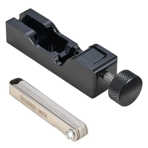 CZC AUTO Spark Plug Gap Tool Universal with 32 Blades Steel Feeler Gauge
