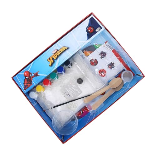 Image of SKOODLE Spiderman Creative Kids Art and Craft Kit - Fridge Magnet Making DIY Toy for Ages 8 Years & Above, Fun Kids Activity - Includes Moulds and Paints for Endless Crafting Adventures