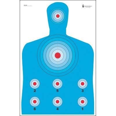 Action Target - High Visibility Fluorescent Modified B-27 Target - 100 Pack