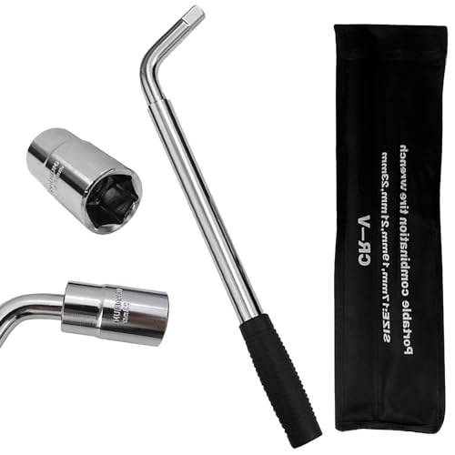 Image of 4 Way Lug Wrench 19 inch Lug Nut Wrench for Car Tire Iron Telescoping Wheel Lug Wrench Crv Lug Nut Remover Socket Wrenches 17mm 19mm 21mm 23mm Extended