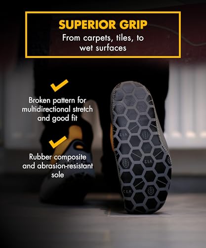 V12 MukGuard Reusable Overshoes – Washable, Slip-Resistant & Heavy-Duty Shoe Covers – Reusable Overshoes with Neoprene Upper & Rugged Grip Sole – Boot Cover for Work, DIY & Tradesmen - XL (11/12)