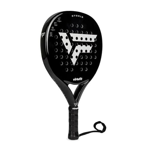 VirtuFit Hybrid Padelschläger - Schwarz - Silber