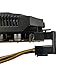 immagine 9Adattatore ATX 6 pin femmina a 6 pin maschio ad angolo di 180 gradi per scheda grafica desktop