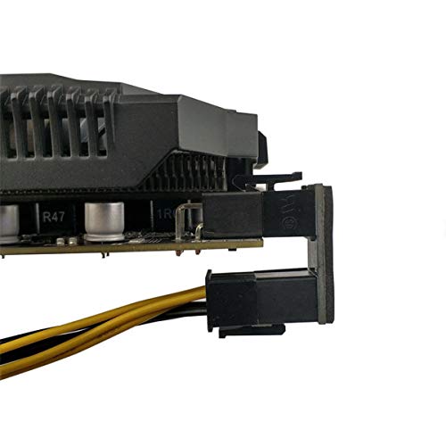 Adattatore ATX 6 pin femmina a 6 pin maschio ad angolo di 180 gradi per scheda grafica desktop