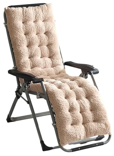 UWOBTN Cojín Reclinable para Tumbona 130x50/160x50cm Suave Cojines para Silla Mecedora Exterior Jardín Colchoneta Tumbona para Balcón, Playa, Terraza, Piscina(C,130x50x10cm)