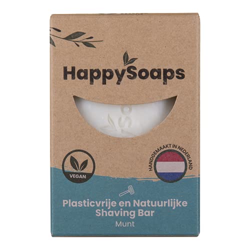 Happy Soaps - Happy Shaving Bar Munt - Plasticvrij