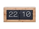 klappzahlenwecker copal  Tisch- oder Wanduhr Boxed Flip XL in hellem Holz