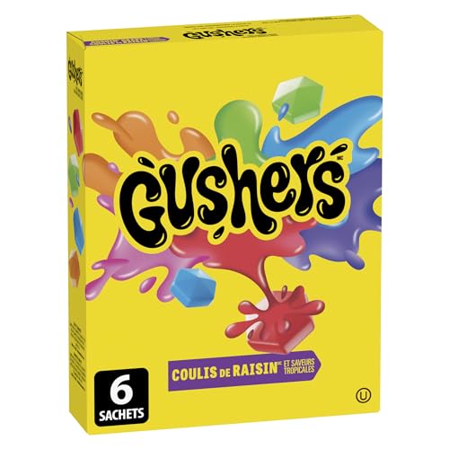 Betty Crocker Gluten Free Gushers Gushin Grape/Tropical, 6-Count, 138 Gram [Canada]