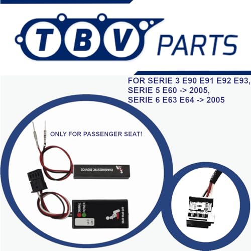 Diagnose-Hilfswerkzeug – Beifahrersitz-Belegungssensor kompatibel mit Serie 3 E90/E91/E92/E93, Serie 5 E60/E61 (ab 10.2005), Serie 6 E63/E64 (ab 10.2005)
