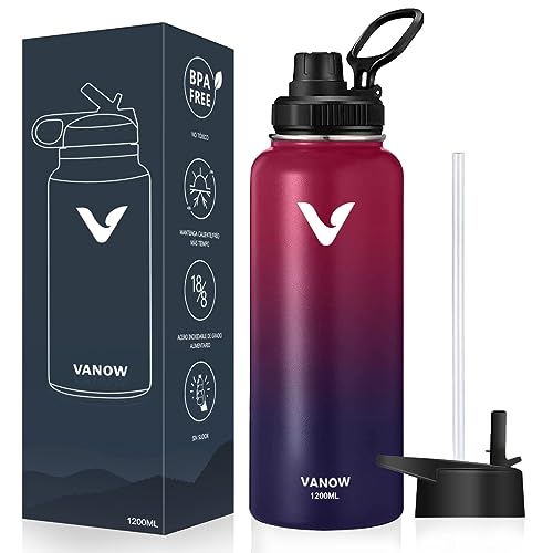 La Mejor Lista de Termo ecko más recomendados. 44 E T EASYTAO | Termo Acero Inoxidable, Termos para Agua con 2 Tapas, Doble Pared y Tapa Hermética Antigoteo, Frío 24h o Caliente 12h, con Asa para Transportar (1180 ml / 40 oz,...