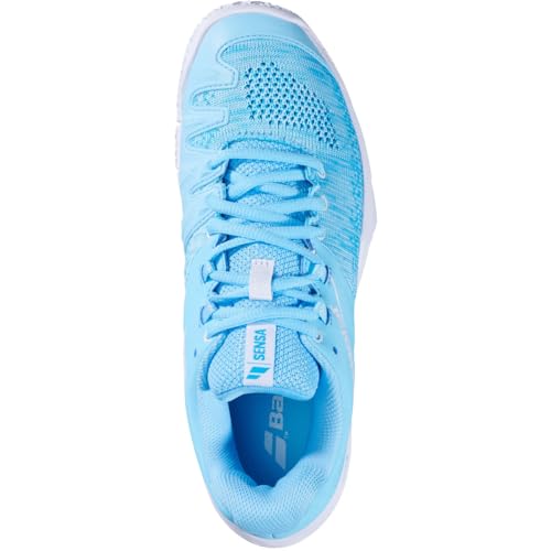 Babolat Sensa Women Scarpa Da Padel Donna-Blu Chiaro,Rosso Blu Chiaro - 41 - 4