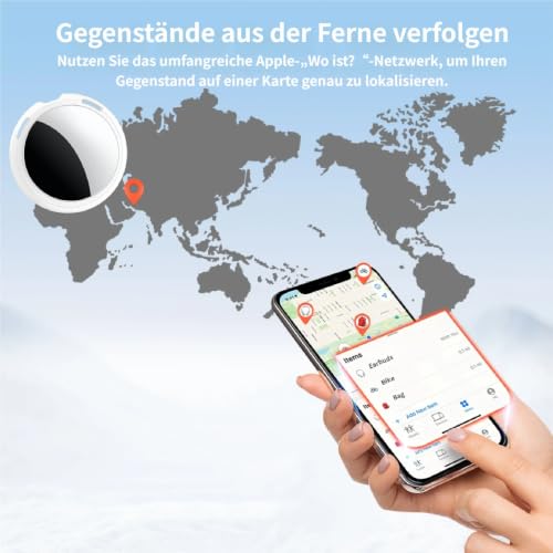 2er Pack Air Tracker Tag[Apple MFi-zertifiziert]for Apple Wo ist? (Nur iOS) – Ansicht 4