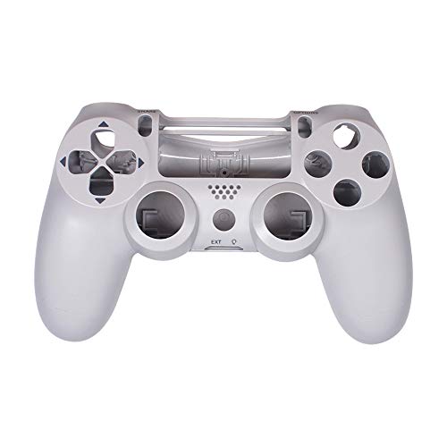 Varadyle Replacement Housing Shell Case Cover Protective for PS4 Game Controller Repair Parts Renovation-White