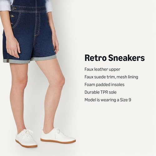 Image of Amazon Essentials Women's Low Top Retro Sneaker with Padded Collar