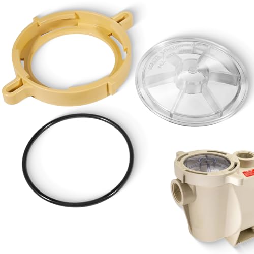 Hihitomorrow Lid, Lock Clamp and O-Ring Replacement Parts Kit Fit for Whisperflo and IntelliFlo Pool Pump, Replace 357151, 357199, 350013