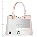 KKXIU Triple Compartments Purses and Handbags for Women Fashion Ladies Satchel Shoulder Top Handle Bag (1-Pink)