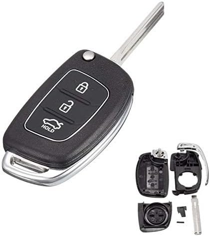 Automobile Locksmith 3 Button Remote Flip Key Shell Case for Hyundai Santa ix45 ix35 i20 Santa Fe keyless entry remote fob