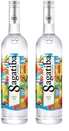 Sagatiba Cristalina - Cachaça Brasiliana Premium, 70 cl, Invecchiata 2 Anni, 38% Vol (Confezione da 2)