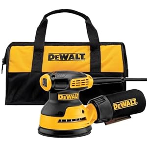 DEWALT Orbital Sander Kit, 5 inch, 3 amp, Corded, 12,000 OPM (DWE6421K)