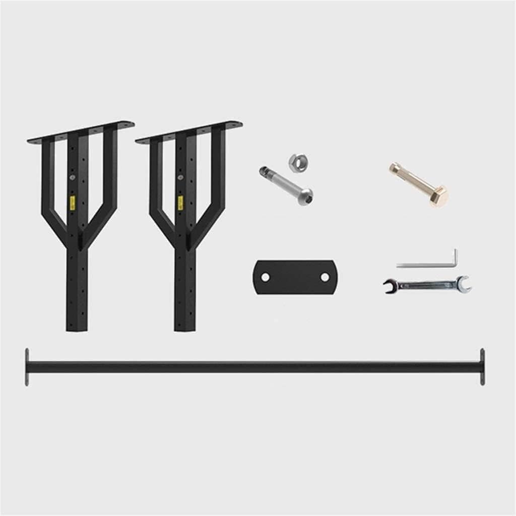 Pull Up Bar Home Gym Strength Training Wall-mounted Pull-up Rack Horizontal Bar Ceiling Double Moment Arm Multi-person Use Wall Gym Indoor Horizontal Bar Strengthen The Three-prong Base 120cm Strength