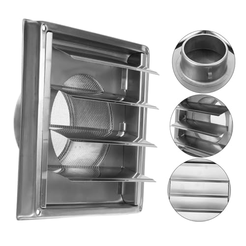 Grille d'aération murale inox 304 pour ventilation extérieure de façade - 8