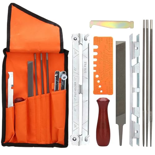 Feile Kettensägen Schärffeilen Sägeketten Feilen Set 10Pcs