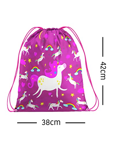 Artexia Swimming Bags for Kids, Drawstring Bags for Children, Ideal PE Bags for School for Girls, Gift Idea - Image 3