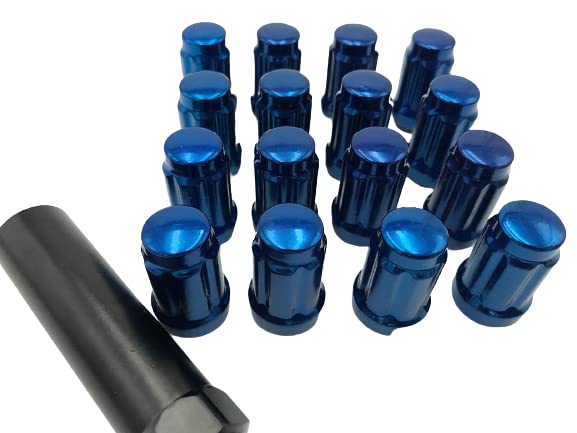 RAD UTV Parts Spline Drive Lug Nut Kit with Lug Nut Key 12mm x 1.25mm Thread Pitch (16 Pack) - for Kawasaki Teryx KRX 1000 2020-2023 (Black)
