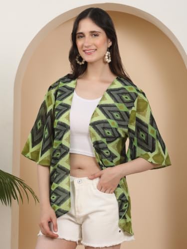 FineMe green georgette jacket – image 3