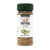 Badia Organic Thyme Leaves, 0.75 oz – Aromatic Herb for Soups, Stews, Meats, & Vegetables