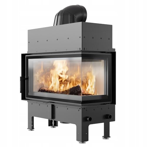 KRATKI Chimenea de acero 12 kW Floki L fi 200 Chimenea BimSchV nivel 2 eficiencia energética A