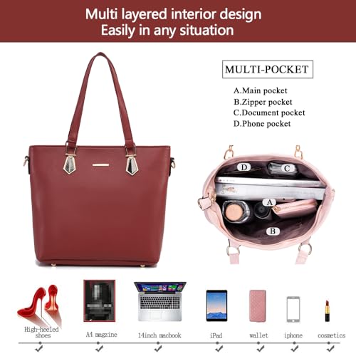 Image of 2E-youth Designer Purses and Handbags for Women Satchel Shoulder Bag Tote Top Handle Bag