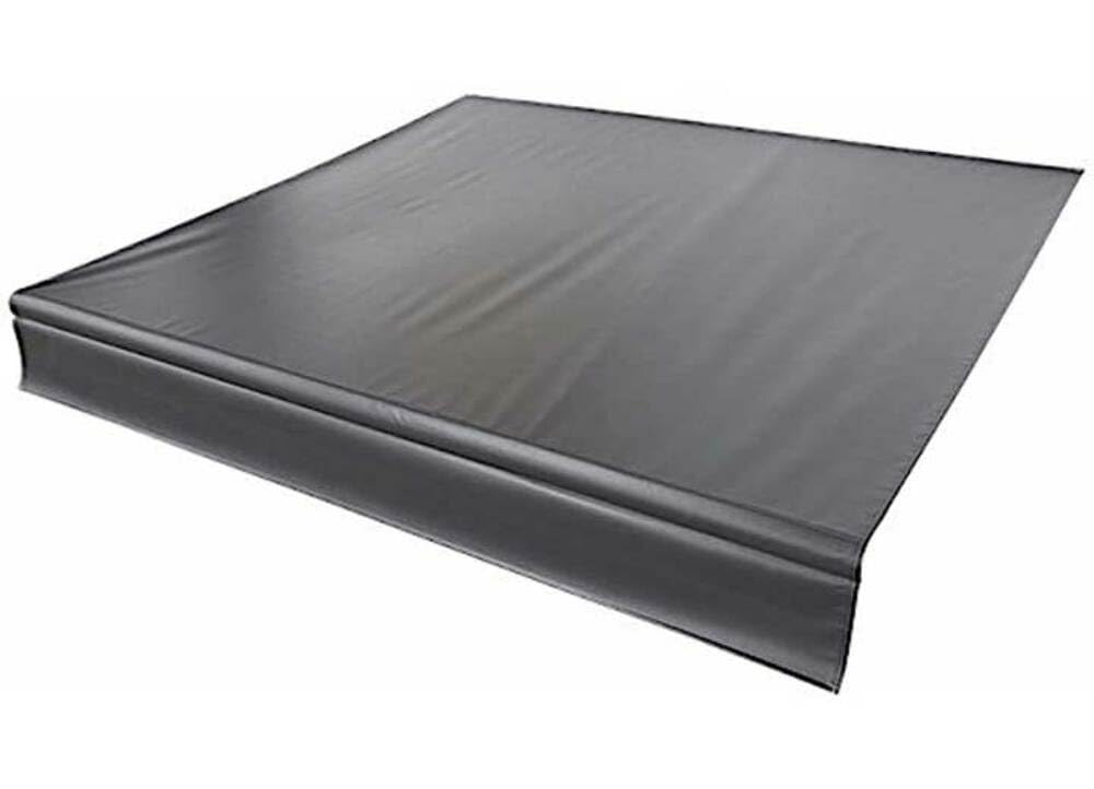 Solera Universal Fit Heavy-Duty Vinyl RV Patio Awning Replacement Fabric Solid Black 21' Awning (20'4