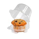 Clear Cupcake Muffin Single Individual Dome Container Box Plastic 25 Pieces-