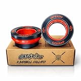 CatGrips Hantelscheiben Klemmen 50mm – Schnellverschluss Verschlüsse für Langhantel – Barbell Collars rutschfest – Gewichtsklammern für Crossfit Krafttraining Gewichtheben Fitness (Rot, Roller Lock)