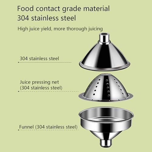 Professional Citrus Juicer, Hand Press Squeezer for Lemon, Lime, Orange - Easy to Clean Stainless Steel Manual Juicer Machine for Fresh Juice at Home