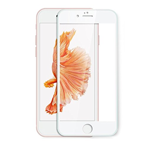 [Pre-Order] iPhone 6s Screen Protector, Willnorn [Norn One] Full Screen Coverage Premium Tempered Glass Screen Protector for iPhone 6s 6 - 4.7 Inch [White Frame]