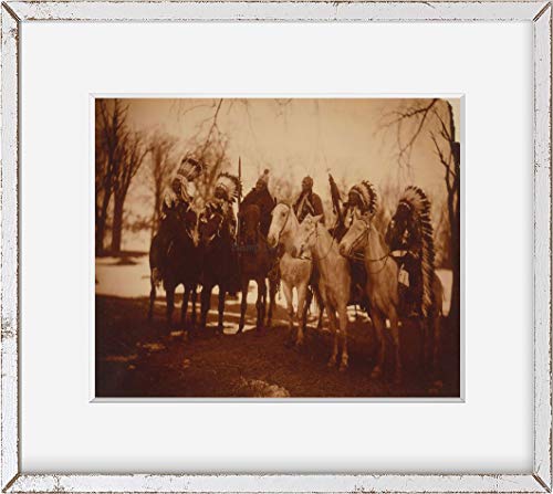 INFINITE PHOTOGRAPHS Photo: Chief, Little Plume, Buckskin Charley, Geronimo, Quanah Parker, Hllow Horn Bear, c1900