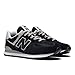 New Balance Men's 574 Core Sneaker, Black/White, 11.5 Wide