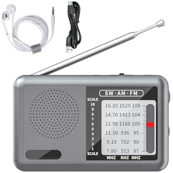 Radio krótkofalowe, radio sto?owe z przy??czem s?uchawkowym, odbiornik krótkofalowy z mo?liwo?ci? ponownego ?adowania, dla seniorów, w podró?y, ?wie?ym powietrzu i kempingu